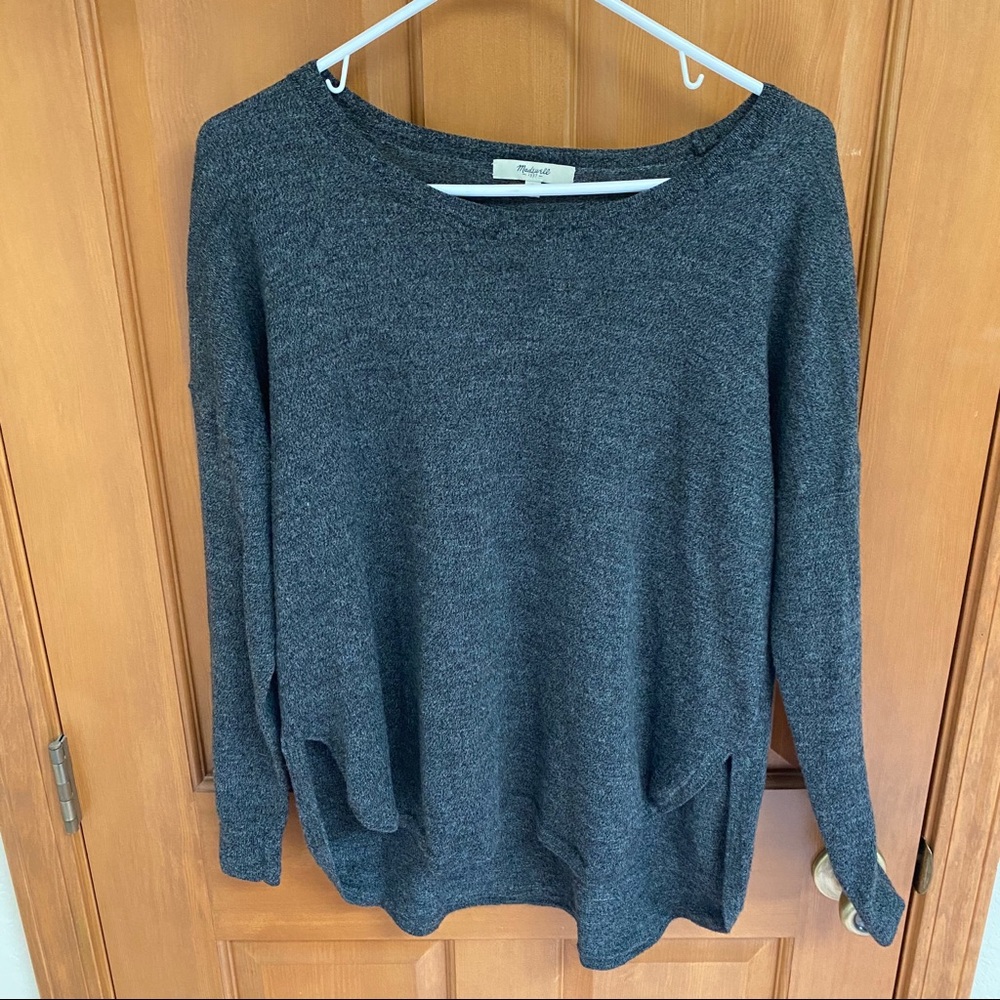 Madewell Sweaters | Dark Grey Crew Neck